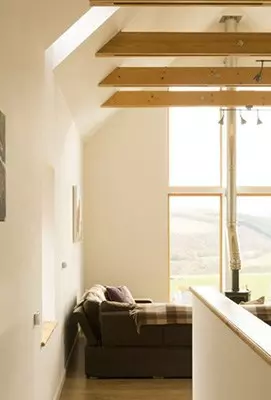 view into a luxury self catering cottage Speyside, Cairngorms national park