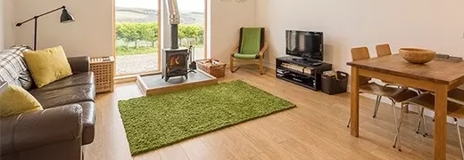 luxury holiday cottages cairngorms- modern living space